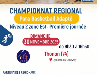 30 novembre : journée basket au stade du Genevray 